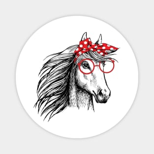 Bandana Horse Lover Magnet